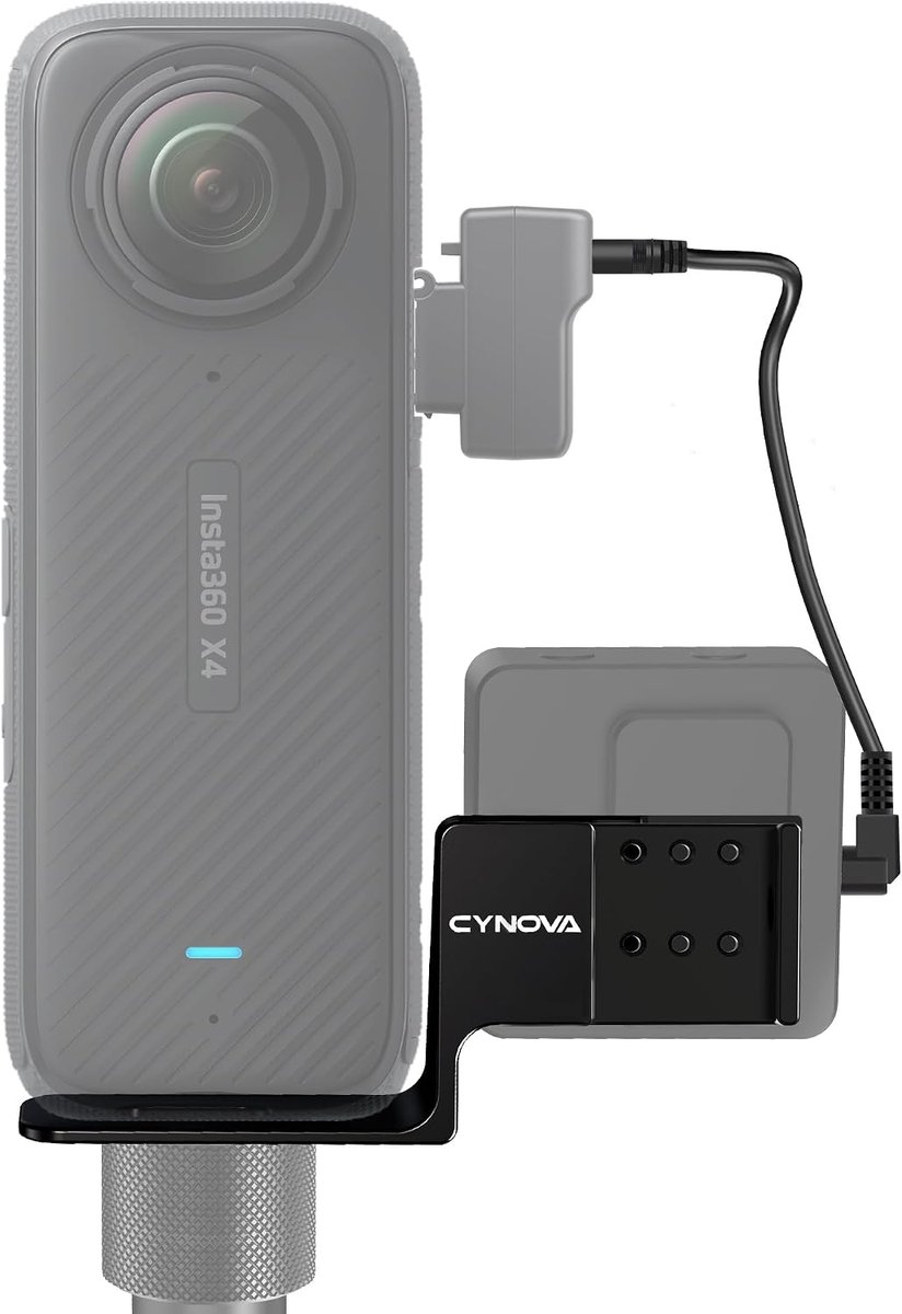 CYNOVA Cold Shoe for Insta360 X4 Accessories, Invisible Microphone Holder, Compatible with Insta 360 X4 / X3 / One RS - ShopVlot