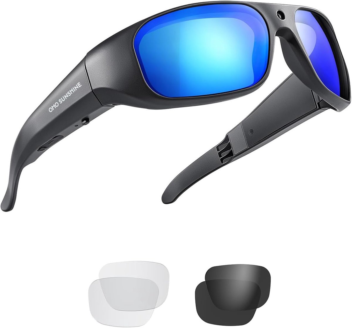 OHO 4K Ultra HD Waterproof Video Sunglasses, Sports Action Camera with Built-in Memory and Polarized UV400 Protection - ShopVlot