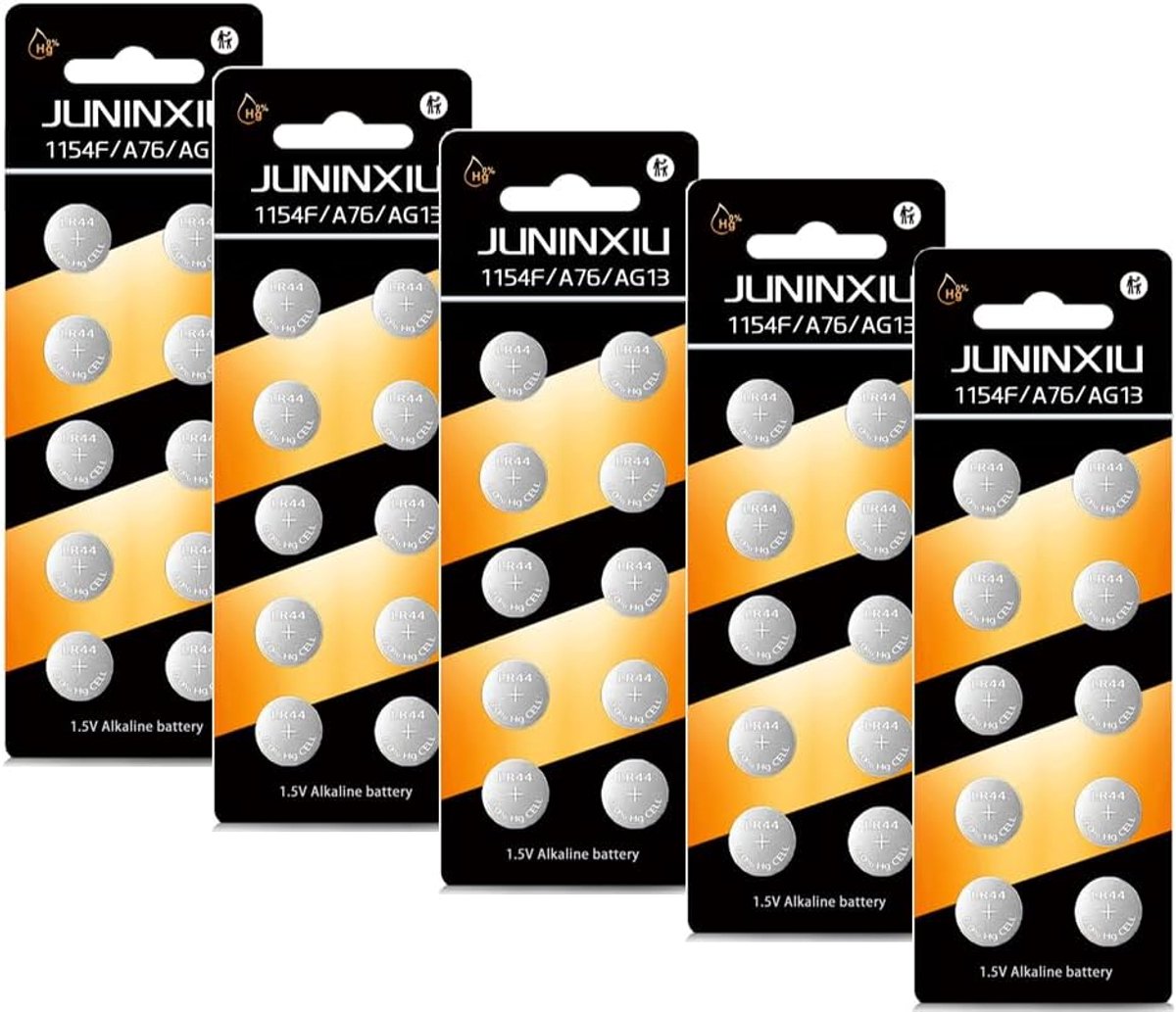 LR44 AG13 357 L1154F 303 A76 [Strong Power] Button-Cell Batteries (Pack of 50) - ShopVlot
