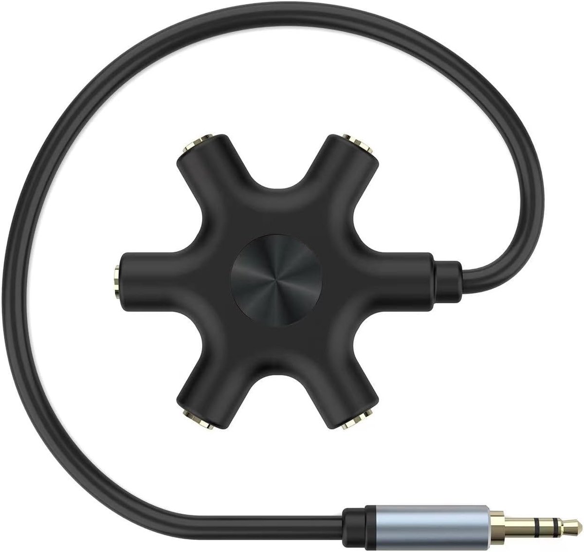 5-jack multi headphones, audio splitter injection molding with headphone splitter designed to connect up to five - ShopVlot
