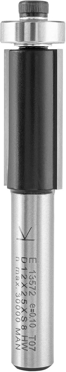 ENT 13572 Flat milling cutter, shank (S) 8 mm, Durchmesser (D) 12 mm, NL 25 mm, SL 32 mm, GL 66 mm, in carbide, with - ShopVlot
