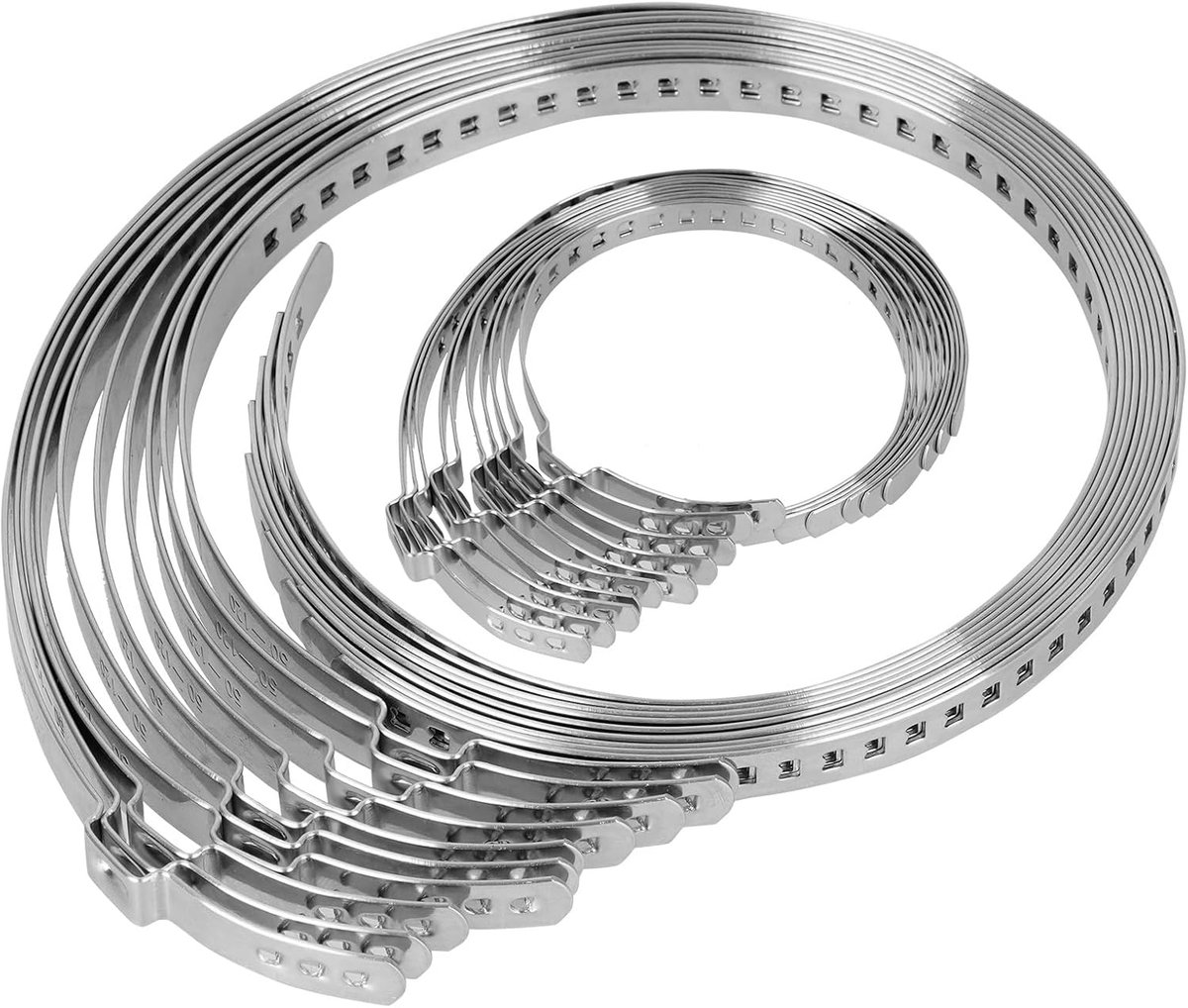 CV Shaft Cuffs, 20 Pieces, Adjustable, 10 Pieces, 25-50 mm and 10 Pieces 50-120 mm, Universal Shaft Cuffs, Clamps - ShopVlot