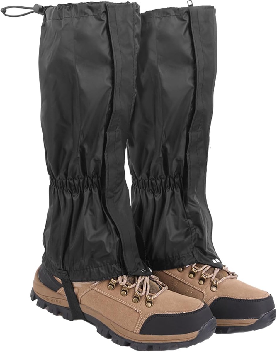 Waterdichte beenkappen voor outdoor, voor wandelen, skiën, trekking, zwart, 1 paar - ShopVlot
