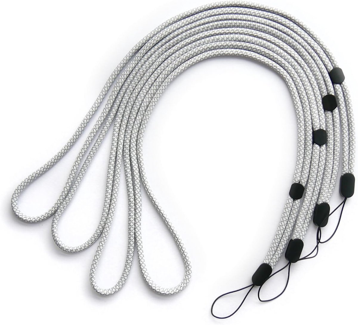 trage.band long adjustable carrying strap/hanging strap, 4 Pc white-grey - ShopVlot