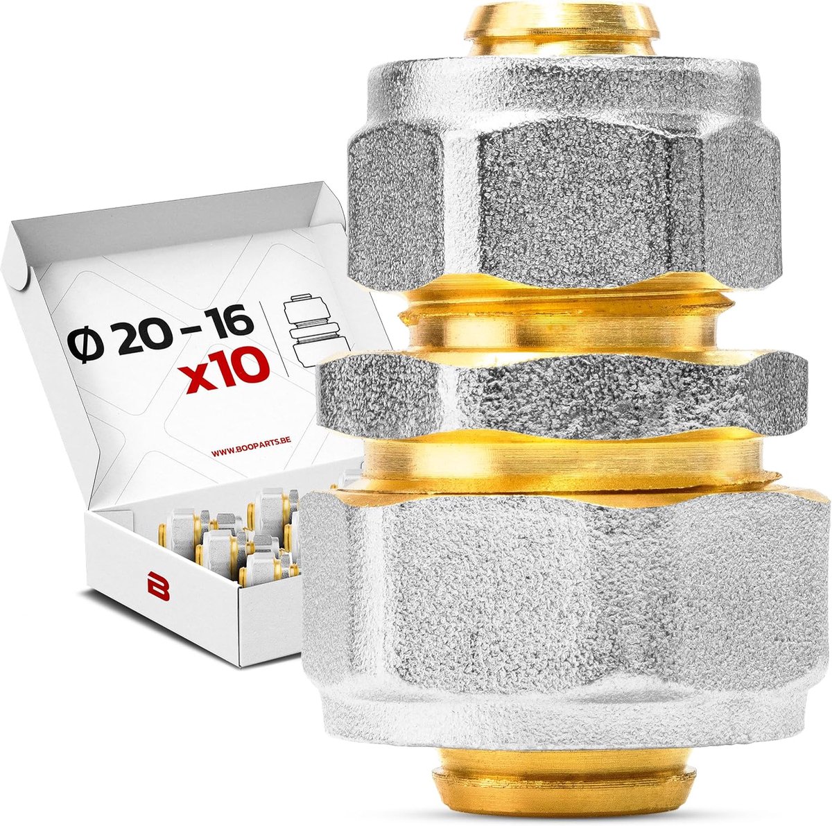 10 pieces - multi-layer connection 20-16 for screwing - reduced multilayer sleeve - ShopVlot