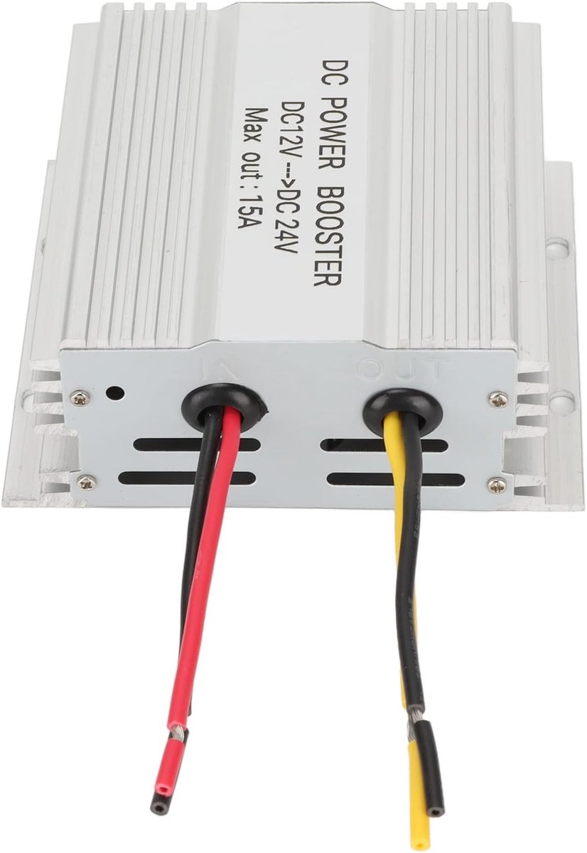 DC naar DC Boost Converter 15A 360W - Aluminium behuizing - Hoog vermogen - Ideaal voor auto en vrachtwagen - ShopVlot