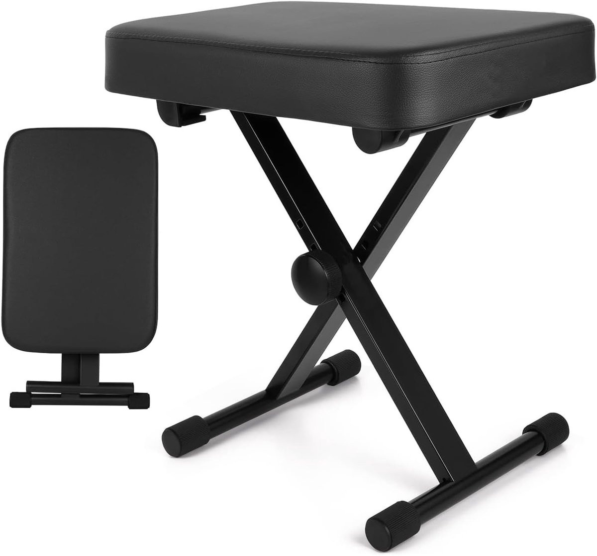 Piano kruk verstelbaar 40-50 cm - Padded keyboard stoel - Stabiele constructie - Perfect voor pianisten - ShopVlot