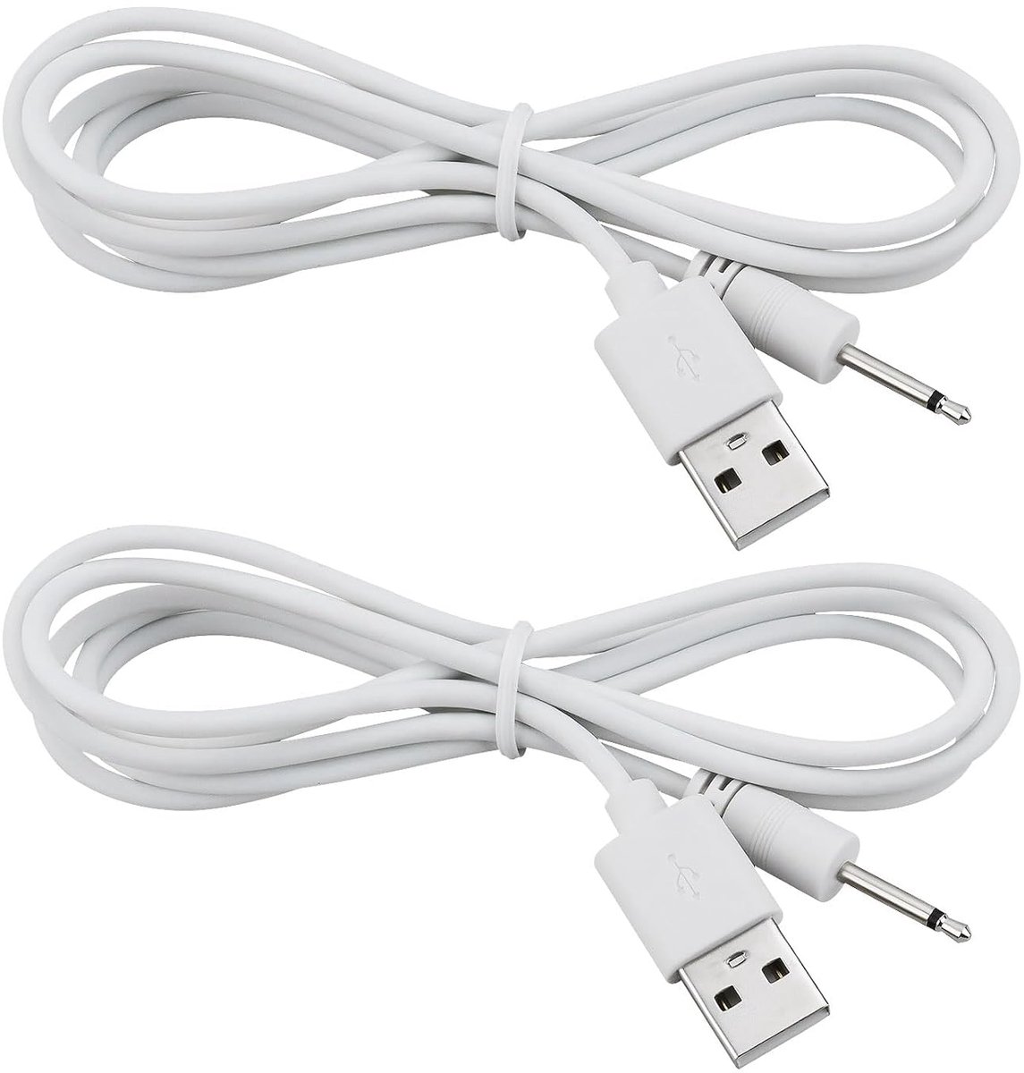 USB naar 2.5mm Male DC Oplaadkabel - 1.2m Lengte - Compatibel met Derma Pen Modellen - Handige Oplaadoplossing - ShopVlot