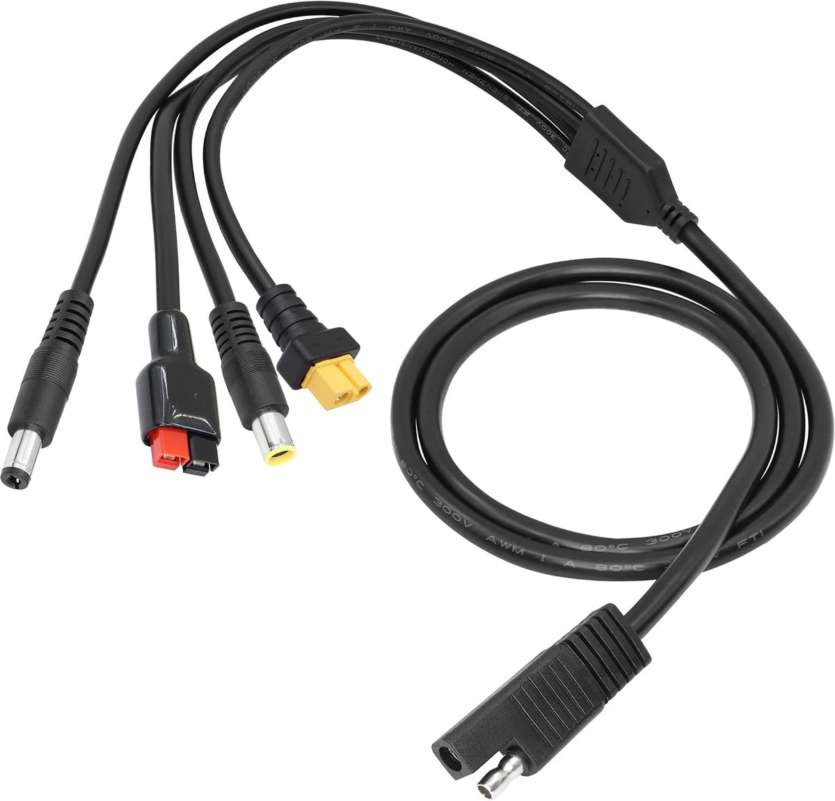 5-in-1 SAE naar SAE-zonnepaneeladapter - DC + XT60 splitterkabel - veelzijdige aansluiting - ideaal voor zonnepanelen - ShopVlot