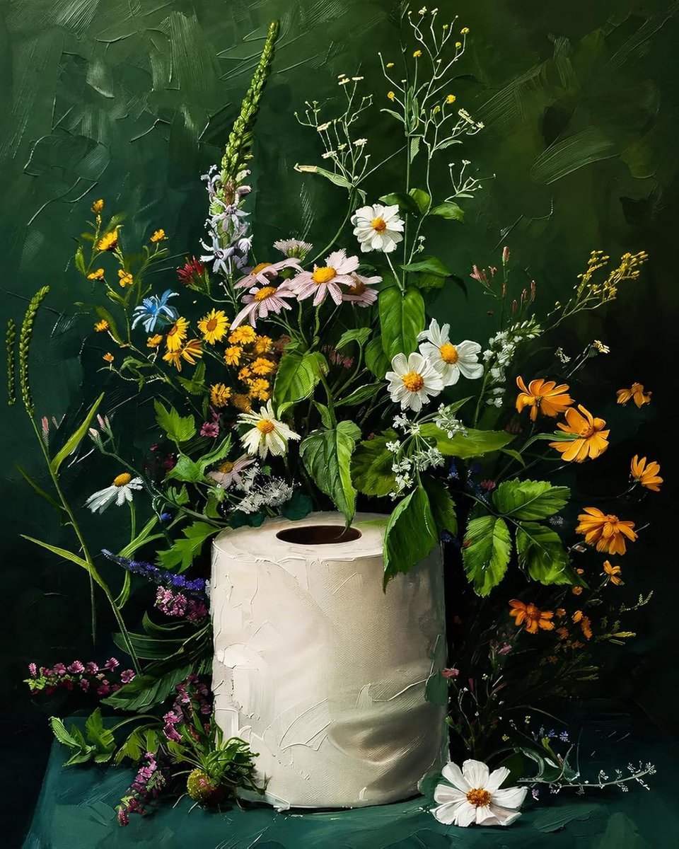 Schilderen op nummer bloemen 40 x 50 cm - voorbedrukt canvas - inclusief acrylverf en penselen - ShopVlot