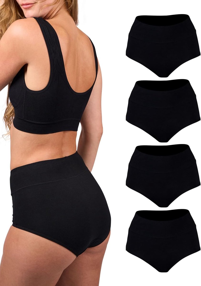 Shapewear ondergoed dames 4 stuks - hoge taille - figuurcorrigerend - onzichtbaar onder kleding - ShopVlot