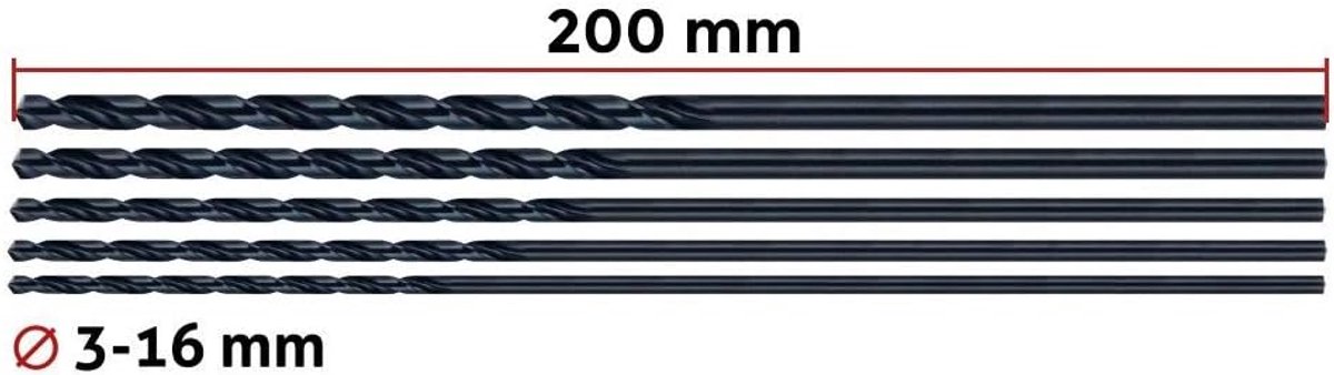Metaalboren Set van 2 - HSS 12.0x300 mm - Hoge kwaliteit - Geschikt voor metaalbewerking - ShopVlot