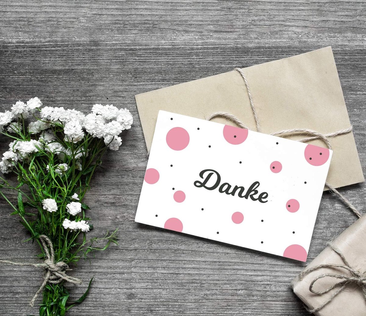 3 stuks premium bedankkaarten - vouwkaarten - met enveloppen - perfecte manier om te bedanken - ShopVlot