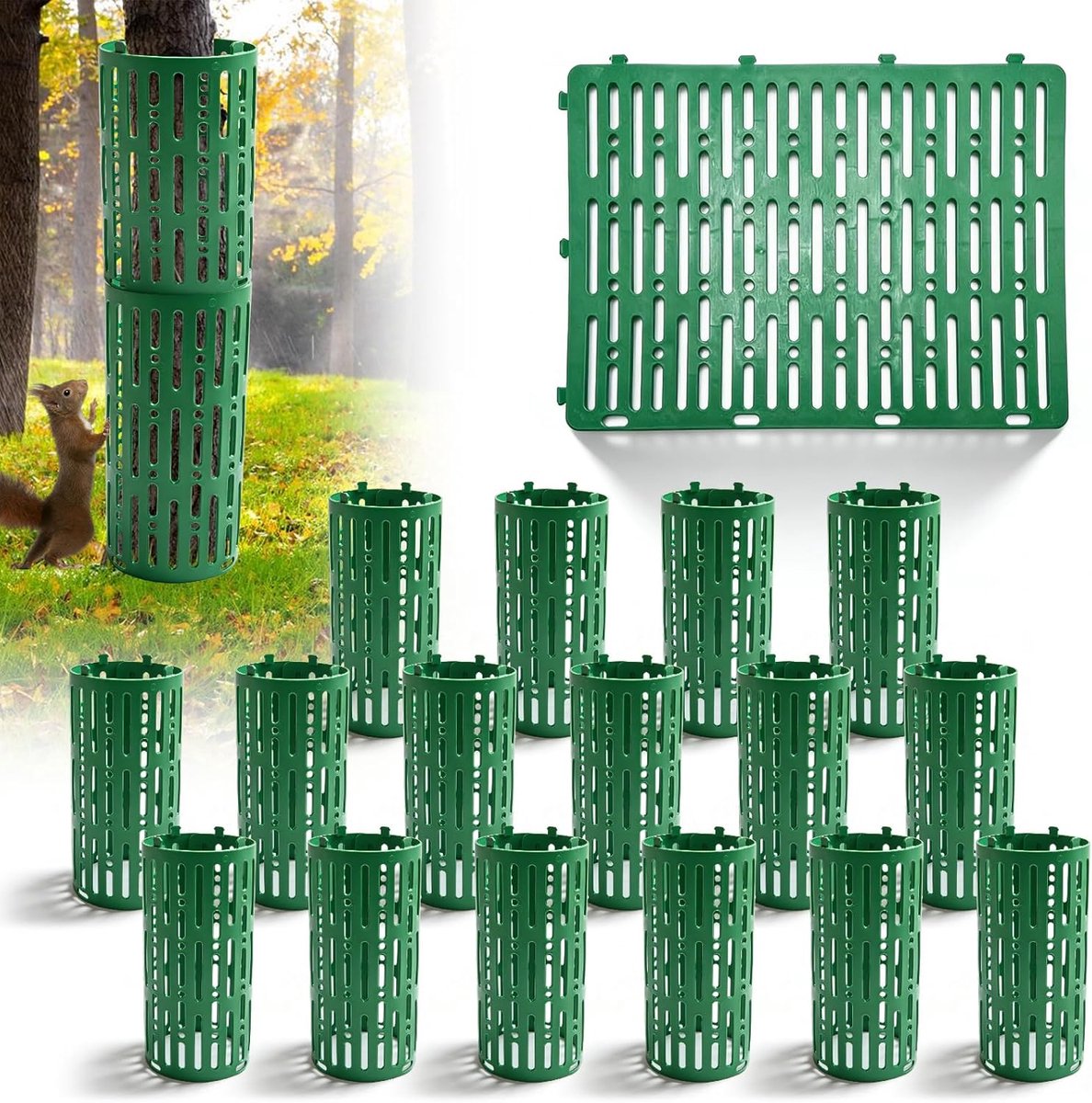 Boomstambescherming 30 cm x 20 cm - Kunststof - Uitschuifbaar - Betrouwbare bescherming voor planten - ShopVlot