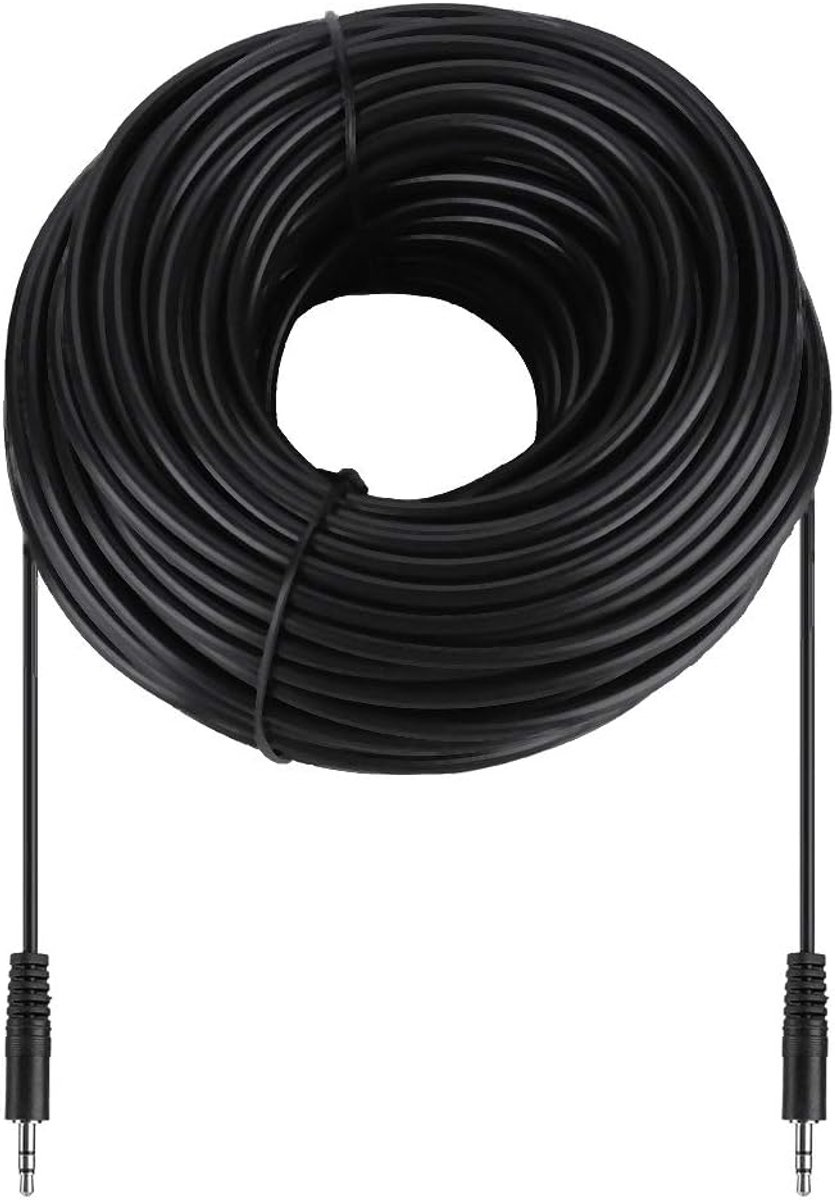 AUX kabel 30m - koperen plug - hoogwaardige geluidskwaliteit - ideaal voor speakers en hi-fi systemen - ShopVlot