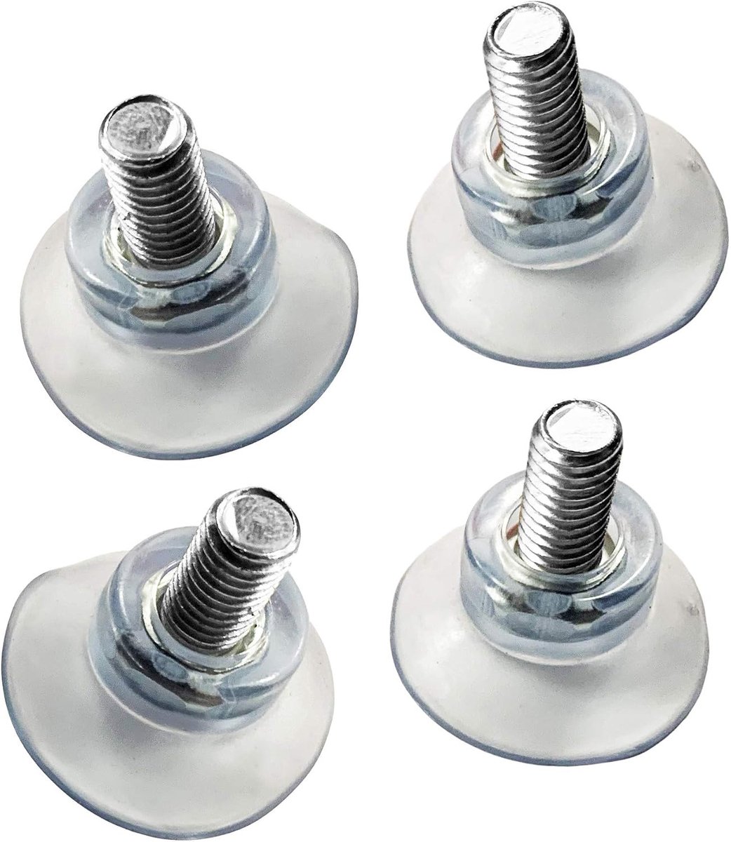 Set van 40 zuignappen met M8 schroefdraad - 32 mm diameter - duurzaam materiaal - ideaal voor bevestiging - ShopVlot
