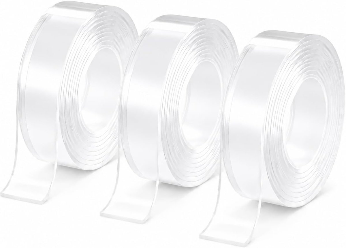 Randbescherming, transparant, zelfklevend, 3 stuks, 1 m x 3 cm, zachte meubelrandbeschermers voor babybeveiliging - ShopVlot