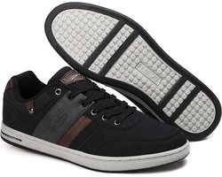 ARRIGO BELLO Sneaker Men Shoes Casual Shoes Light Trainers Walking Shoes (A Black,45) - ShopVlot