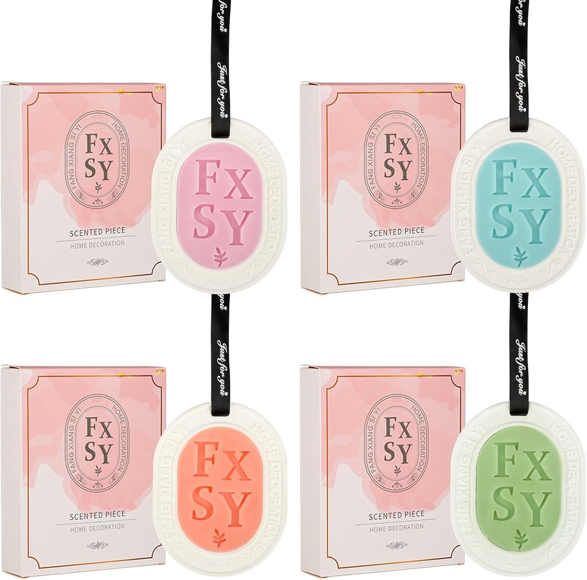 4 Pieces Cabinet Fragrance Pouch Cabinet Fragrance for Wardrobe, Car Fragrance Freshener with Hanging Rope, Fragrance - ShopVlot