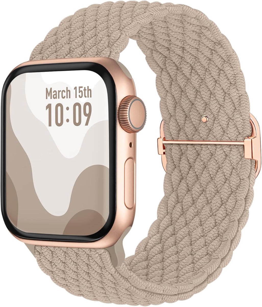 Suitisbest Nylon Strap Strap Compatible with Apple Watch SE / 8/7/6/5/4/3/2/1 42 mm 44 mm 45 mm 49 mm Non-Slip Braided - ShopVlot