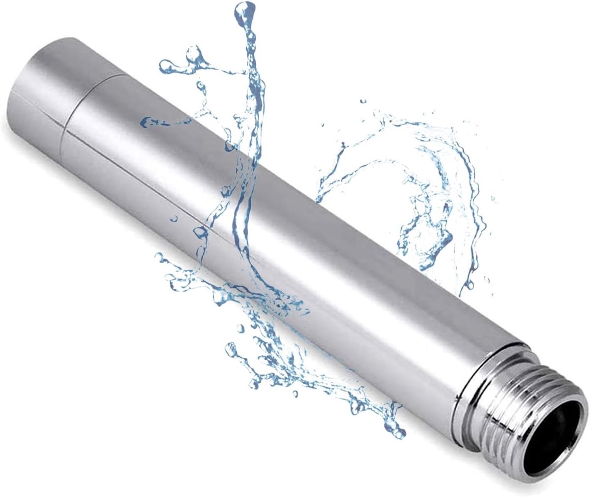 Shower Extension Tube, Stainless Steel, Extension Arm, 10 cm, G1/2 Bathroom, Additional Tube for Fixed Shower Head - ShopVlot