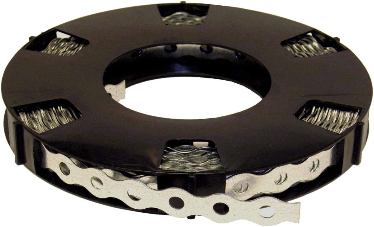 1 roll (10m) hole tape 12mm galvanized steel/waveform - ShopVlot