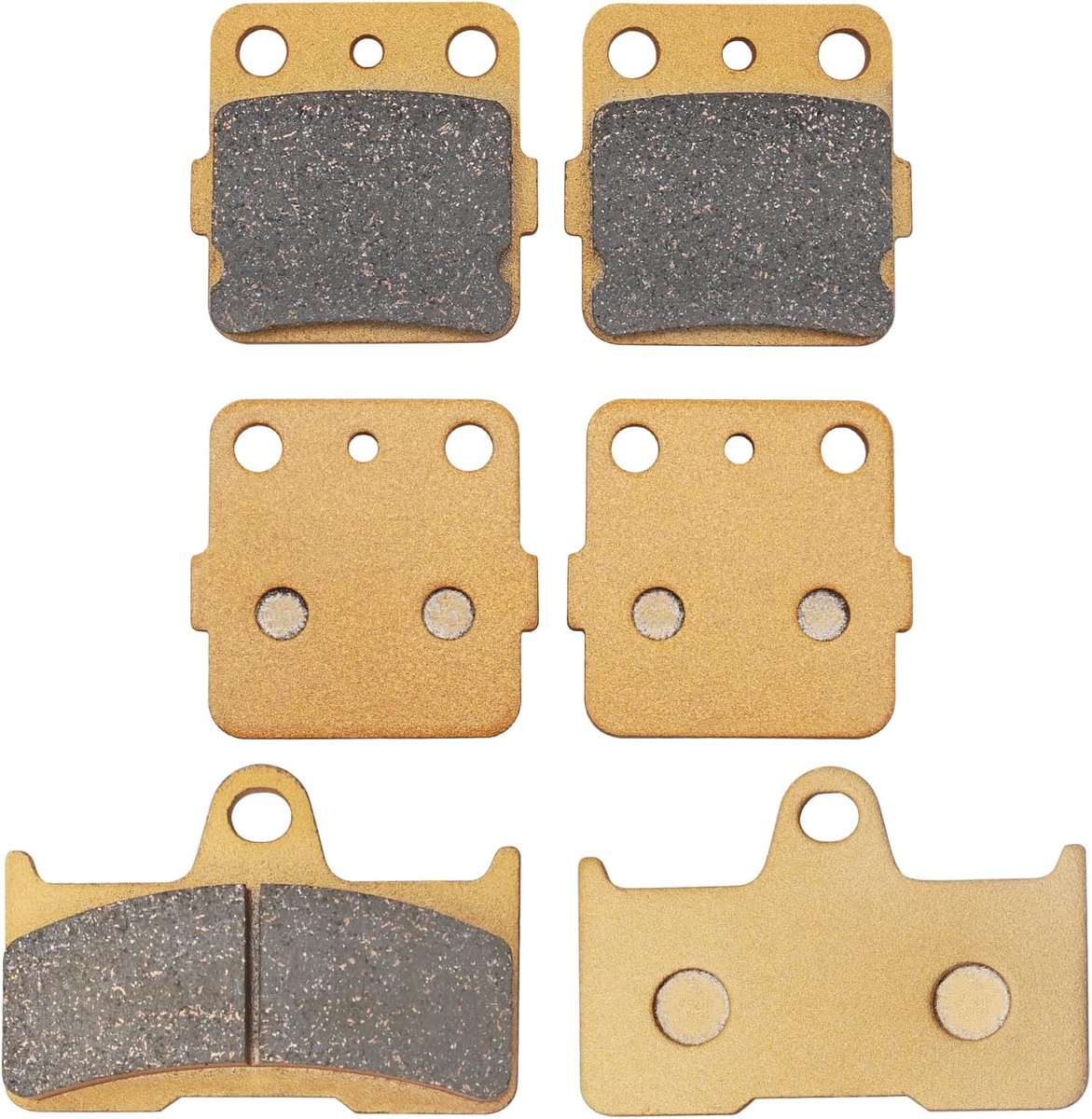 Semi-Metallic-Pro Front & Rear Brake Pads For Yamaha Grizzly 660 YFM660 2002-2008 - ShopVlot