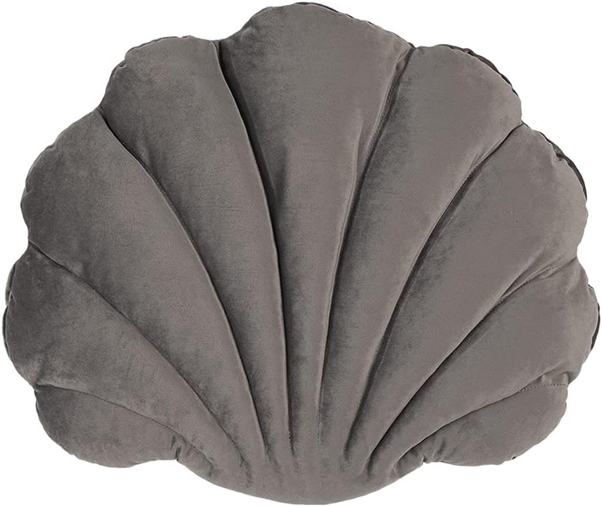 Clayre & Eef Throw Pillow 38 * 48cm Grey Polyester Cushion Cover with Cushion Filling Cushion Cover with Cushion - ShopVlot
