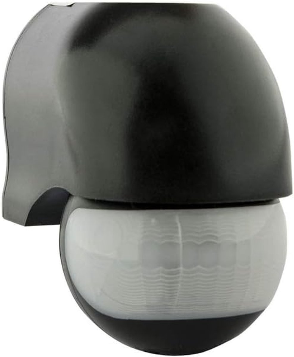 LED Motion Detector/Sensor Surfaced, Tiltable, Waterproof IP54, Black - ShopVlot