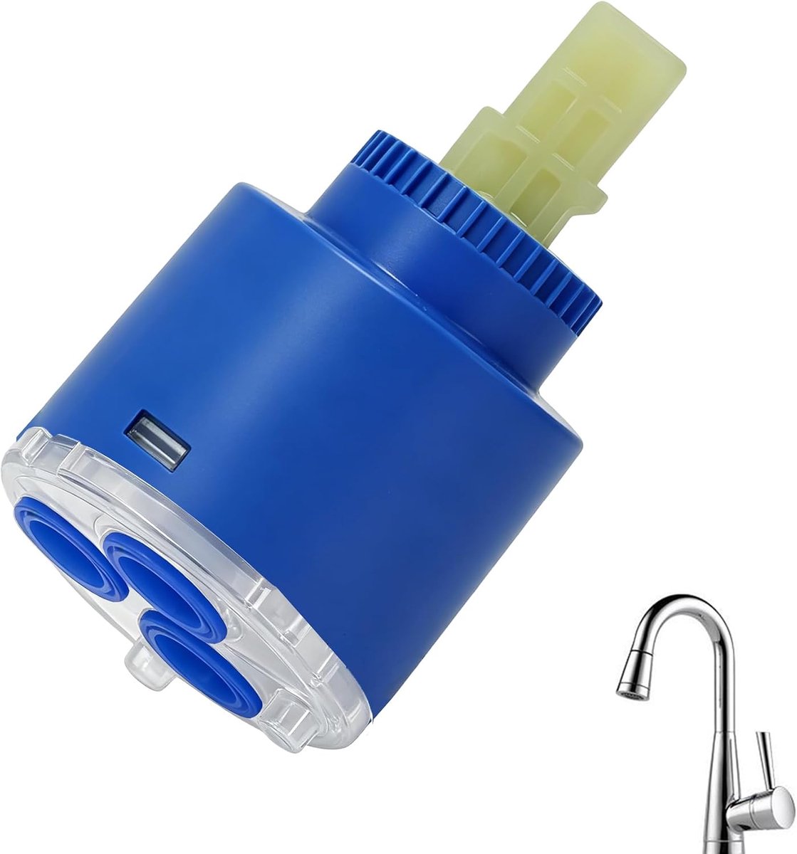 Mengkraan cartridge 35mm - keramisch - vervangbaar - geschikt voor keuken en badkamer - ShopVlot