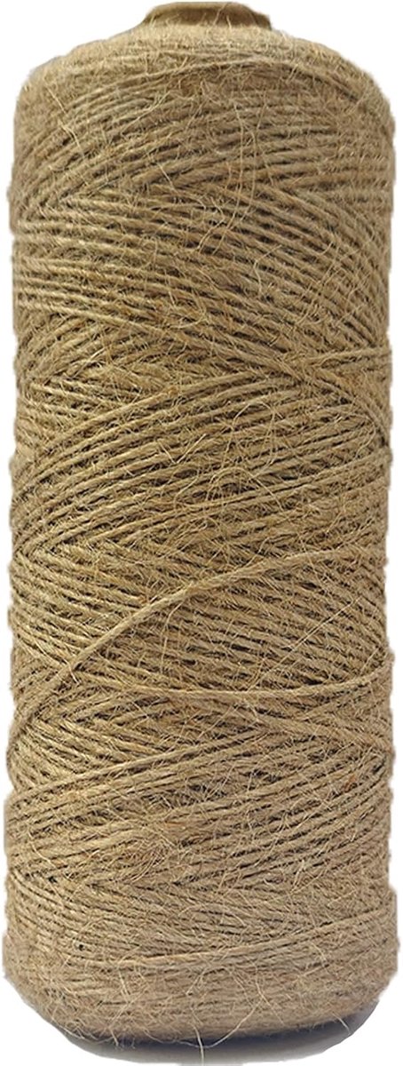 Jute koord 400 m x 1 mm - 100% jute - scheurbestendig - ideaal voor tuin en knutselen - ShopVlot