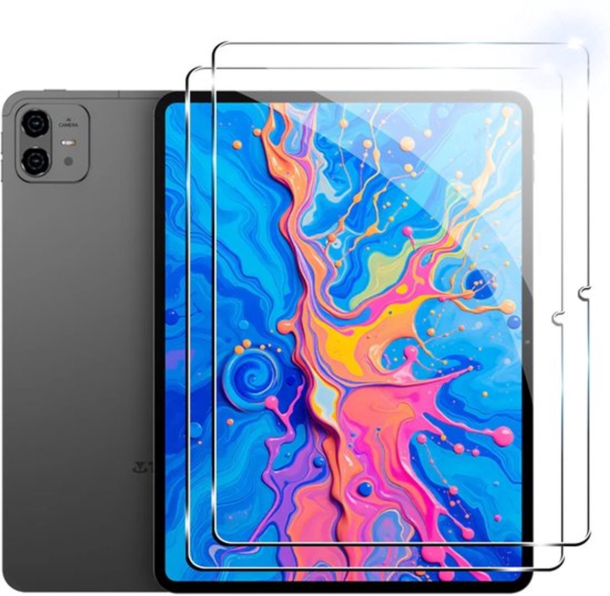 Displaybeschermfolie 2 Stuks - Gehard Glas - Krasbestendig - Waterdicht - Anti-vingerafdruk - Compatibel met TECLAST Artpad Pro 12,7 inch 2025 - Screenprotector