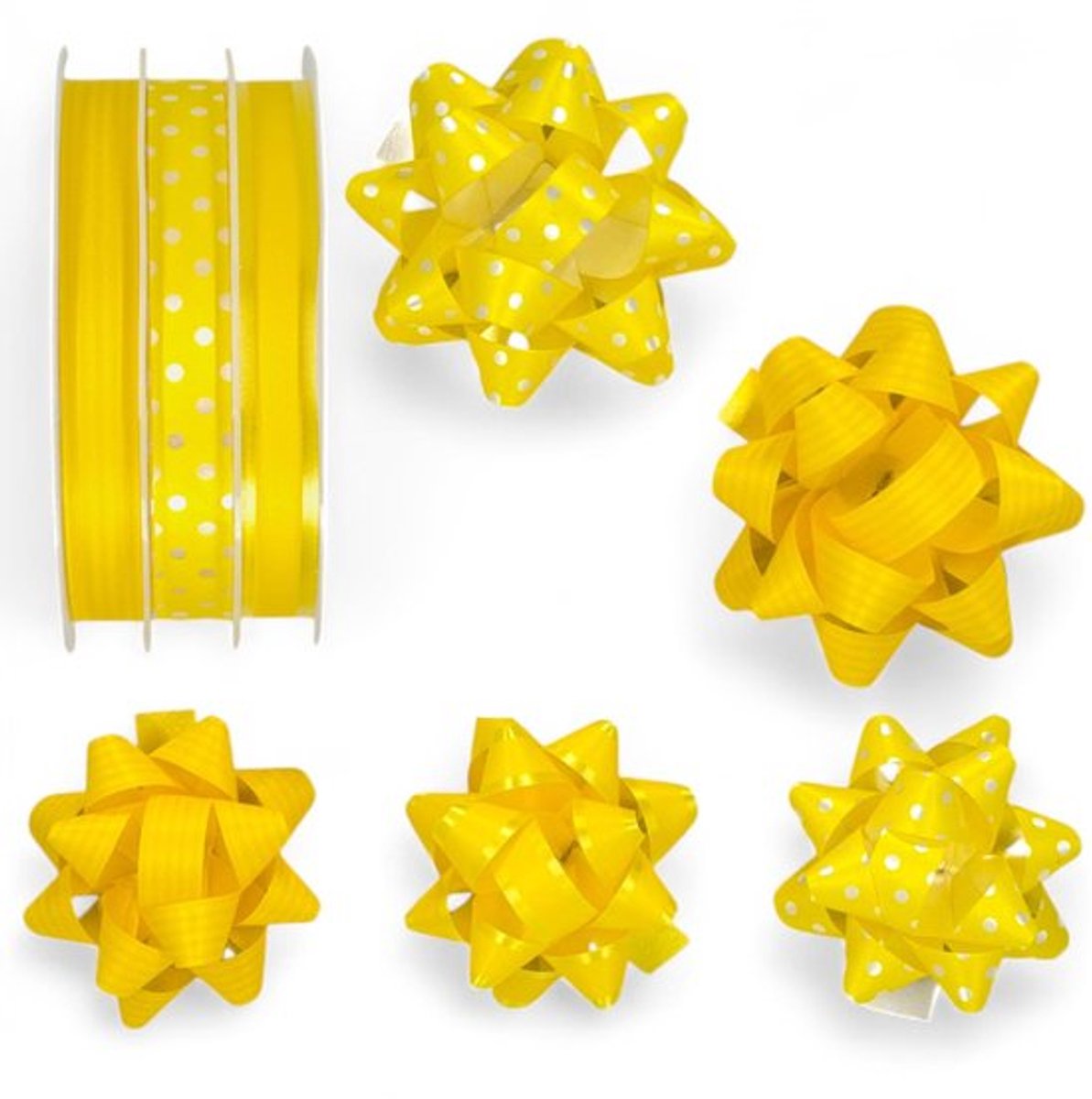 Cadeaulint Set - Glanzend/Maat - 3 Rollen - Cadeaustrikken - Knutselprojecten - Scheurvast - Perfect voor Feesten - Geschenkband