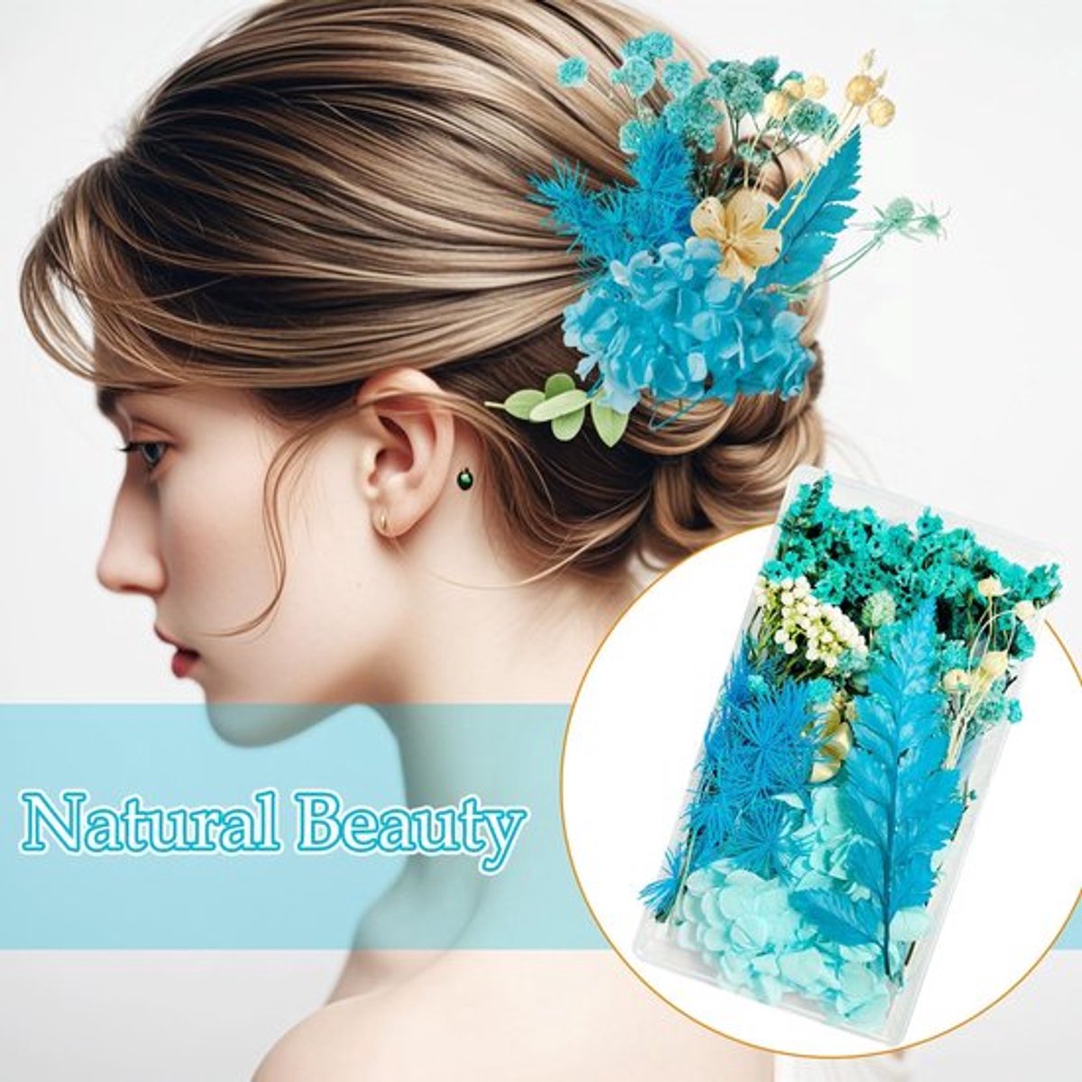 Droogbloemen, droogbloemen om te knutselen, droogbloemen, kleine gedroogde bloemen, kleurrijk, droogbloemen, decoratie, gedroogde bloemen in dozen voor doe-het-zelf fotolijst, decoratie, handwerk