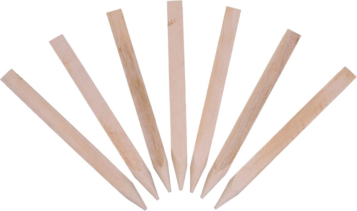 Houten palen 50 x 50 cm - weerbestendig - scherpe punten voor eenvoudige installatie - ideaal voor tuinondersteuning - ShopVlot