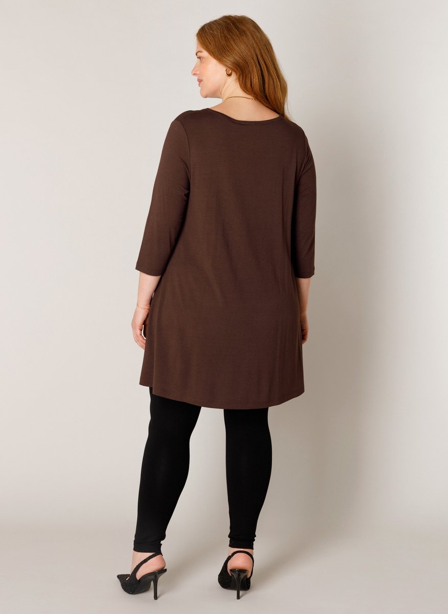BASE LEVEL CURVY Aria Tuniek - Brown - maat 3(52)