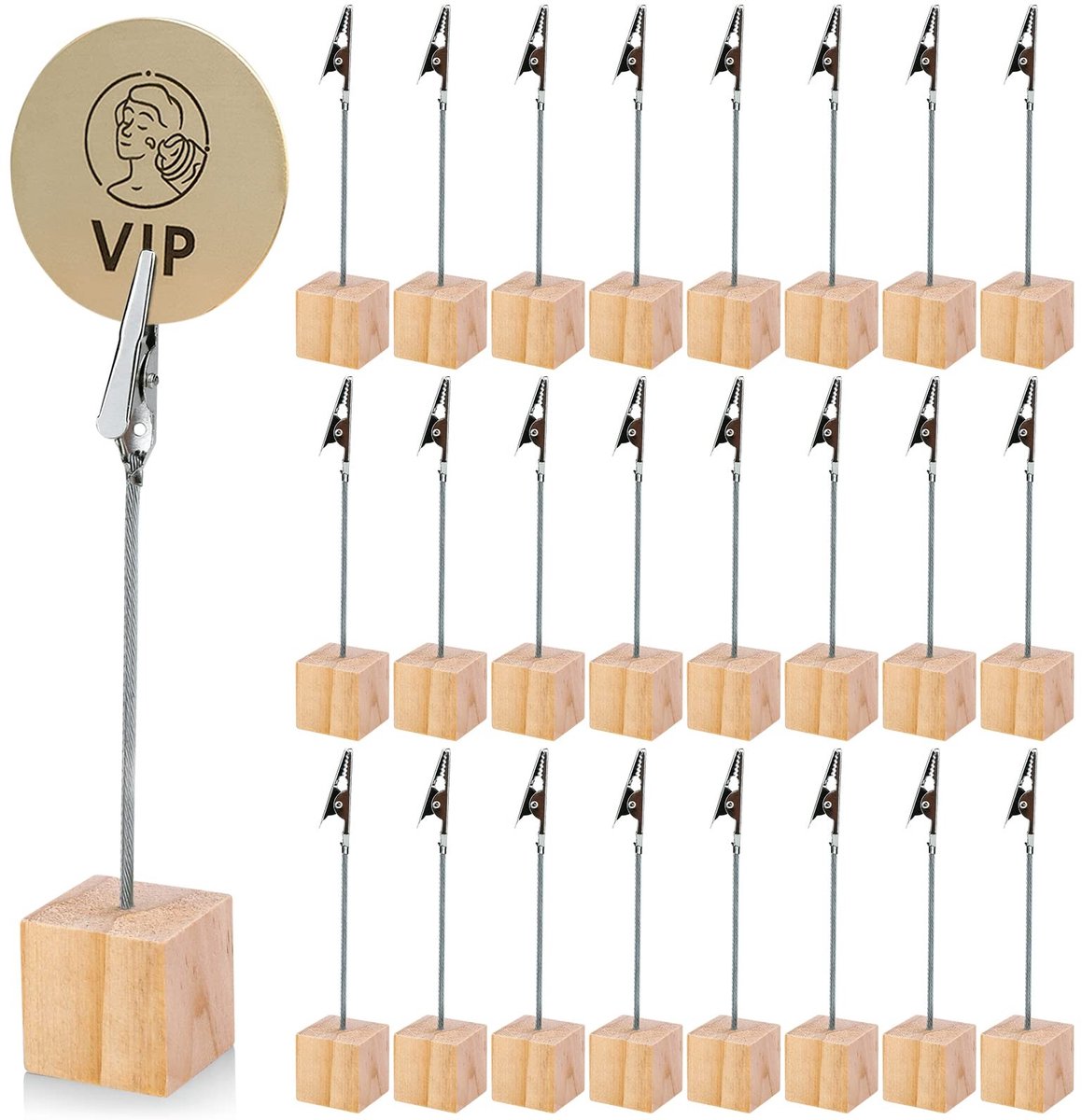 Solidchoice - 25 Stuks Fotohouders met Clips voor Decoratie