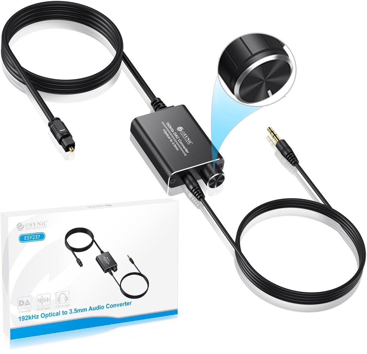 Solidchoice - Digitale naar Analoog Converter met Volumeaanpassing