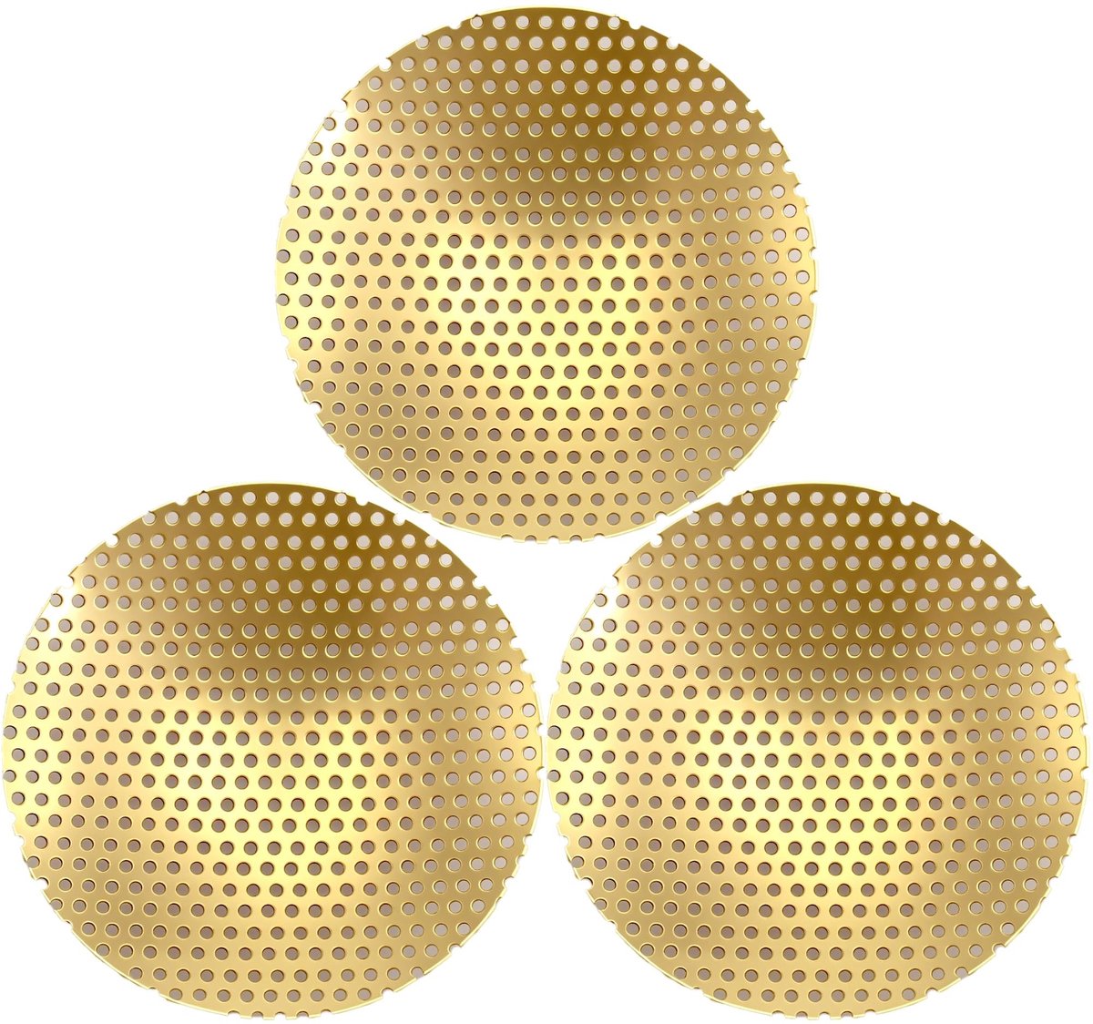 Solidchoice - Set van 3 Messing Rookzeven voor Geurbranders