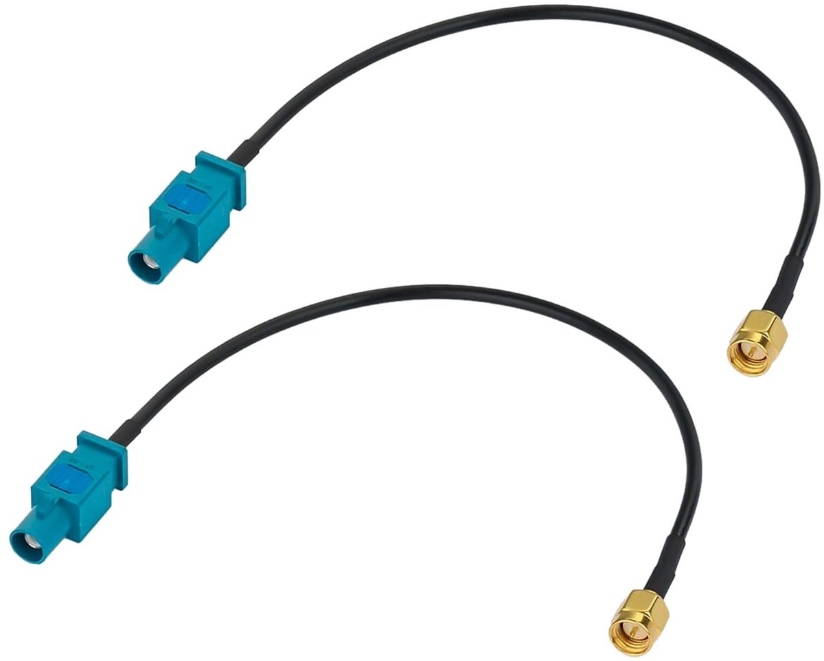 Solidchoice - 2 Stuks Fakra Z naar SMA Antenne Adapter met 15 cm RG174 Kabel