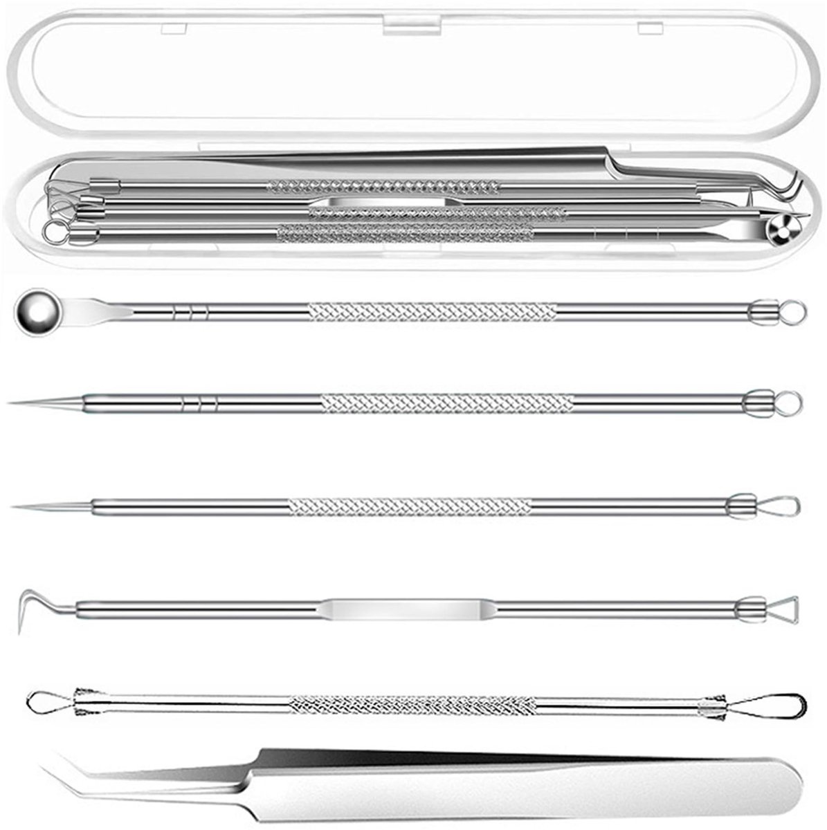 Solidchoice - 6-delige Blackhead Remover Kit met Comedone Verwijderaar