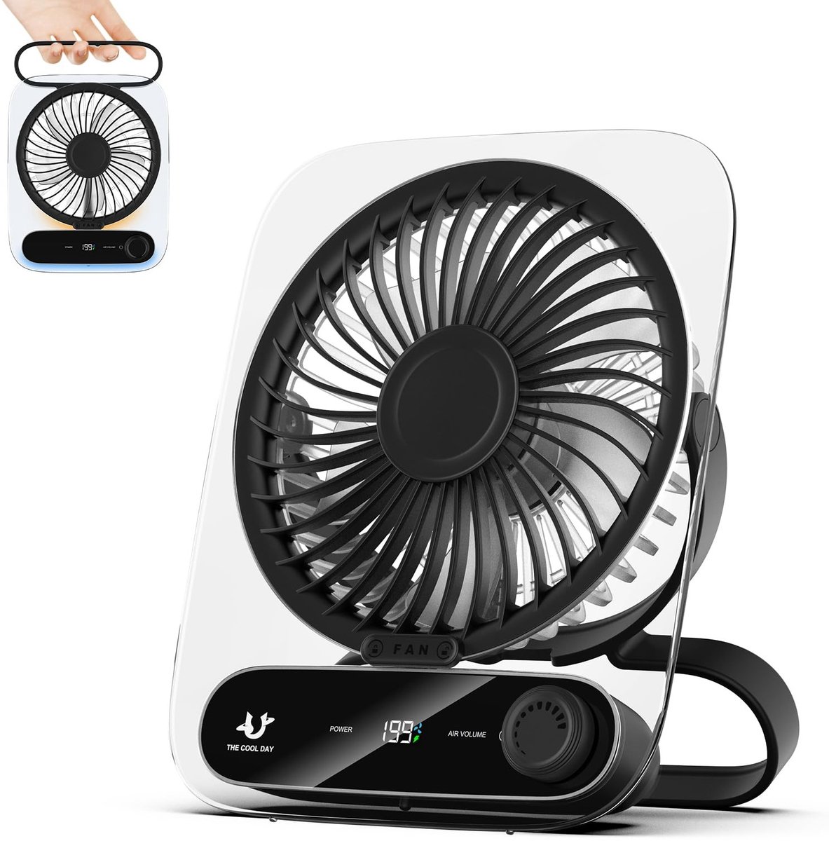 Solidchoice - Stille USB Ventilator met 199 Snelheden