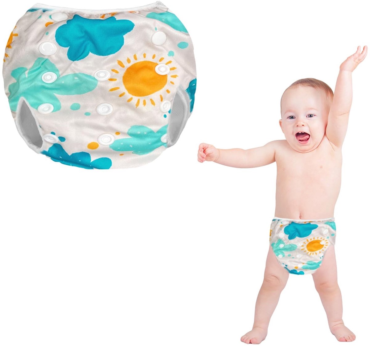 Solidchoice - Herbruikbare Zwemluier voor Baby's, Verstelbaar en Waterdicht