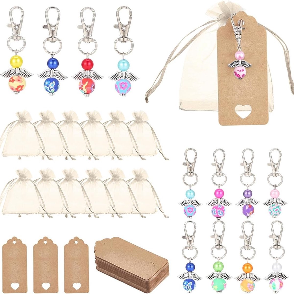 Solidchoice - Set van 36 Sleutelhangers met Engelen