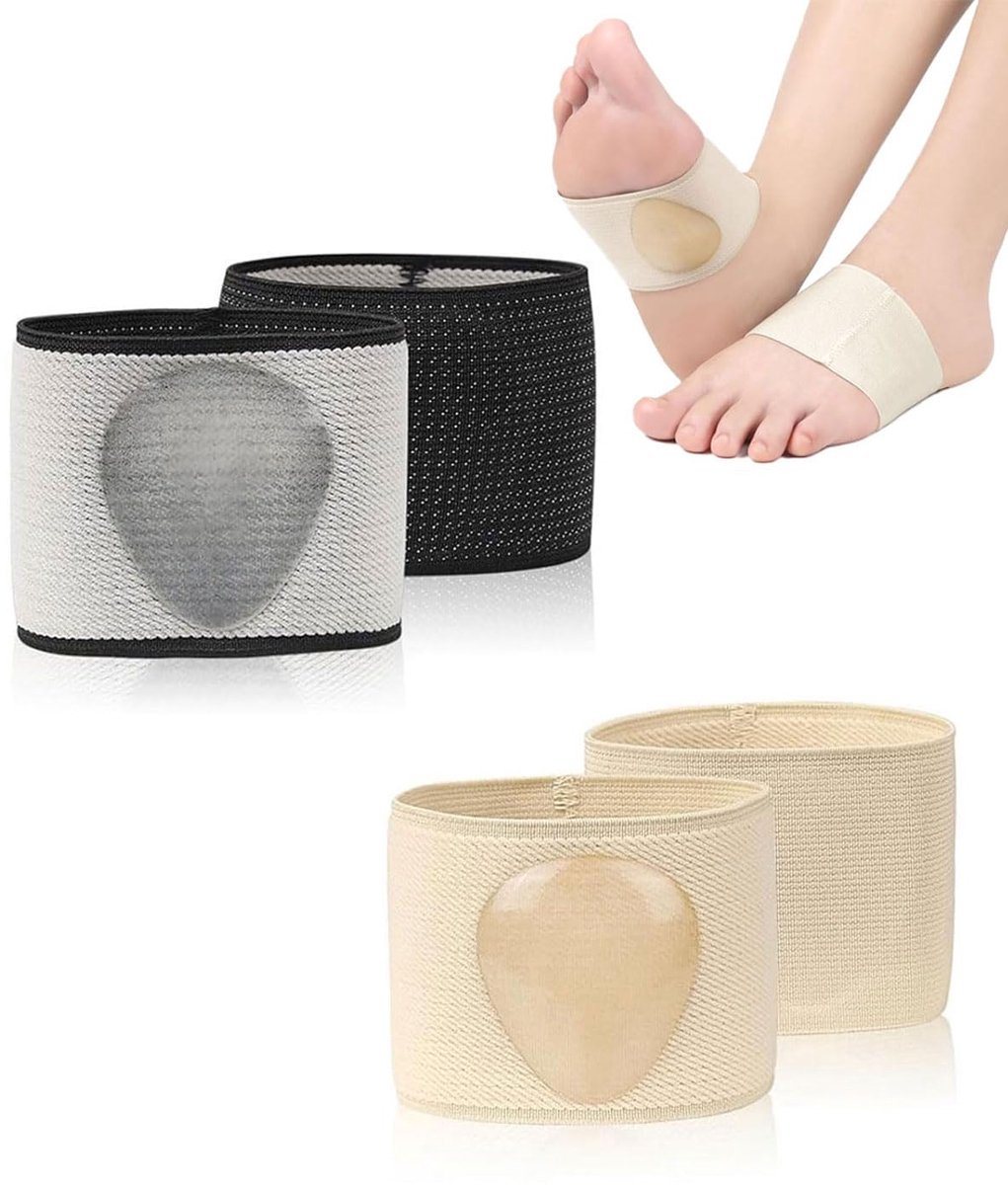 Middenvoetkussens 2 paar - Comfortabele stof - Perfecte schokdemping - Ideaal voor staand lopen - ShopVlot