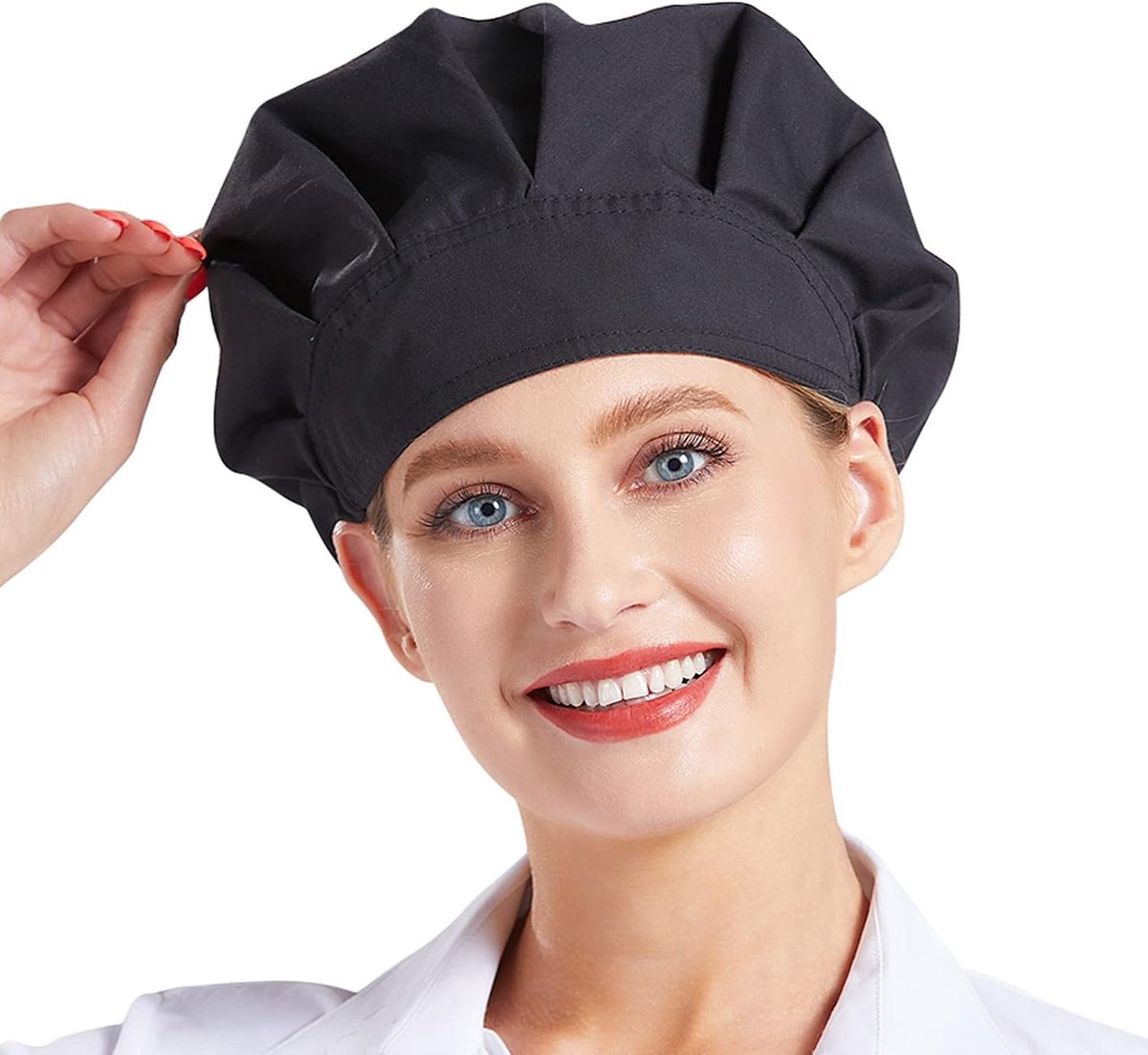 Koksbaret Unisex 3-delig - Verstelbaar - Stofkap - Ideaal voor keukenwerk - ShopVlot