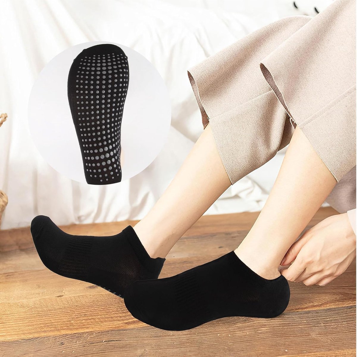 Yoga sokken antislip voor mannen en vrouwen - 3 paar - ademend - ideaal voor pilates en fitness - ShopVlot
