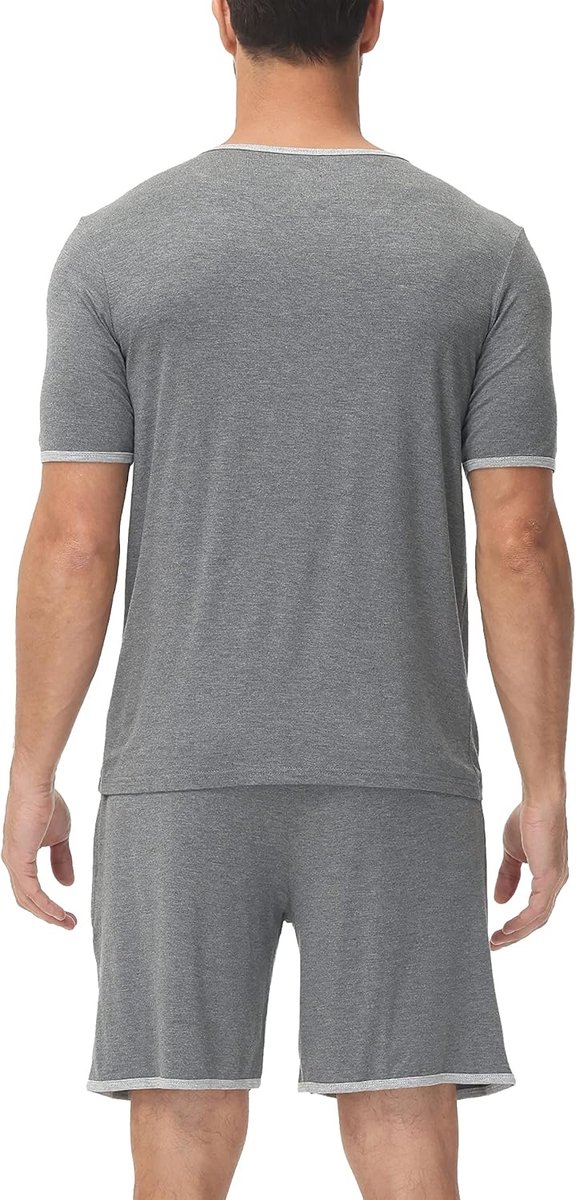 Oversized sleepsuit 3XL - twee pack - donkergrijs - comfortabel voor thuis - ShopVlot
