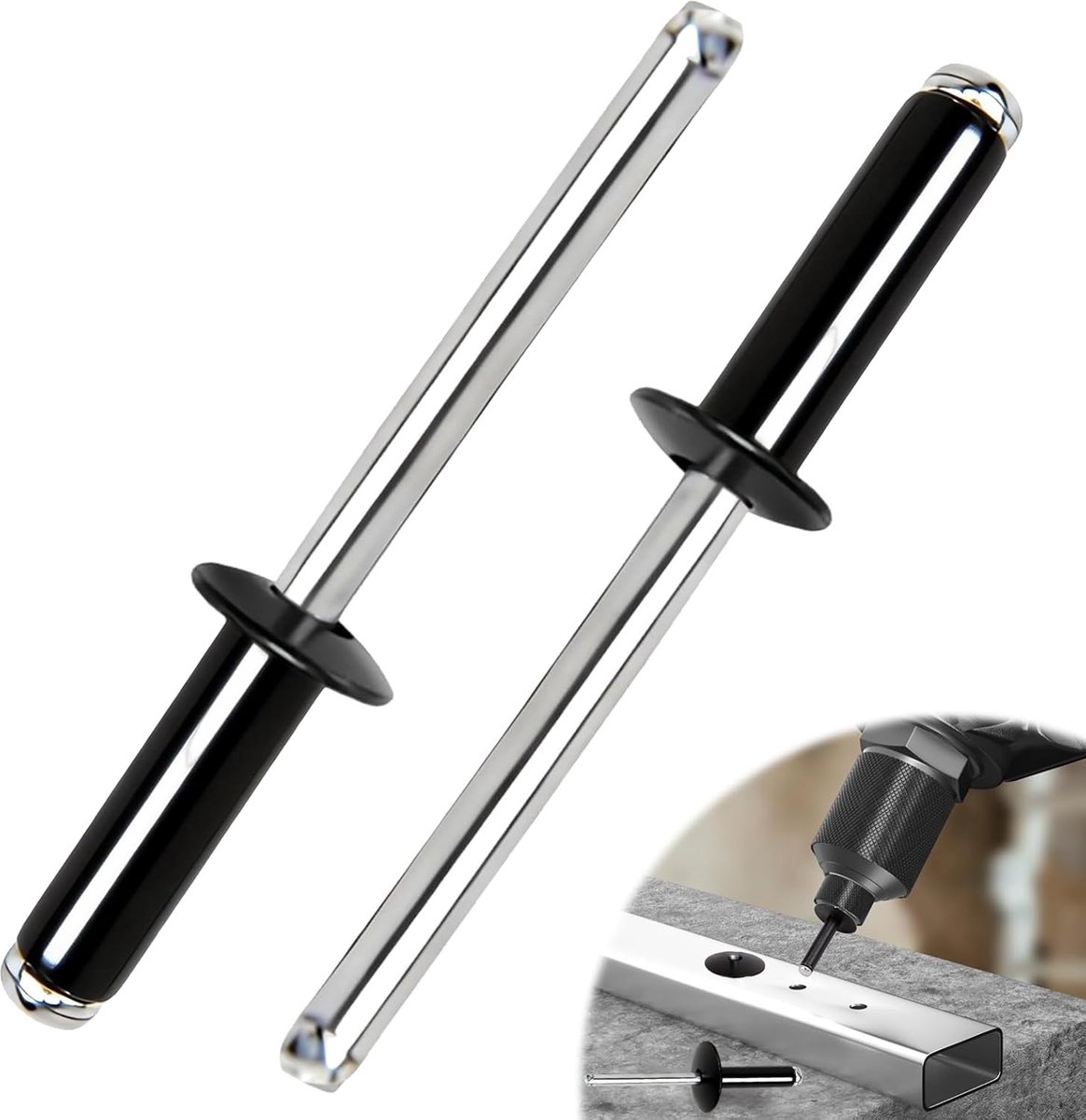 Blindnieten 4,8mm x 20mm - Aluminium met grote flens - Sterke grip - Perfect voor hoogwaardige verbindingen - ShopVlot
