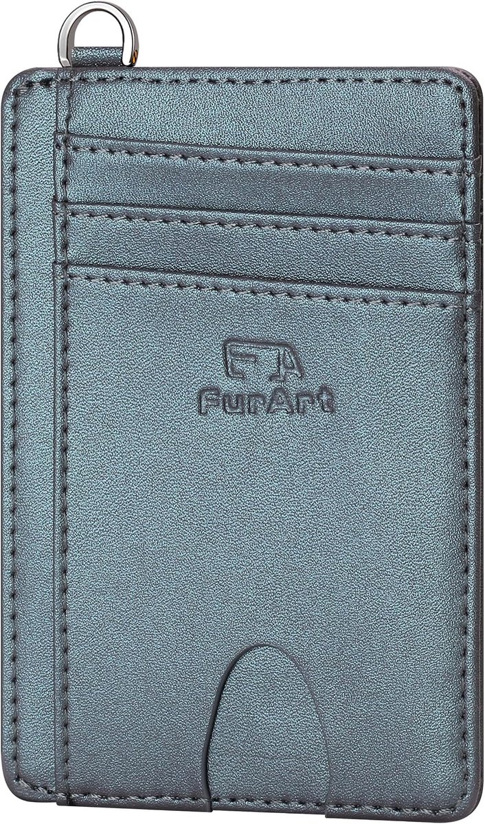 Slim minimalist wallet - RFID blokkerend - Pearl grey - Veilig en stijlvol - ShopVlot